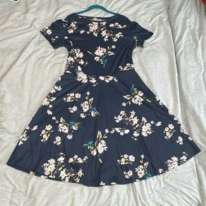 Huhot Long Dress Short Sleeve XL